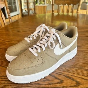 Nike Air Force 1 Khaki/White Shoes